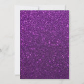 Pink- und Gold-Glitter-Party Einladung (Rückseite)