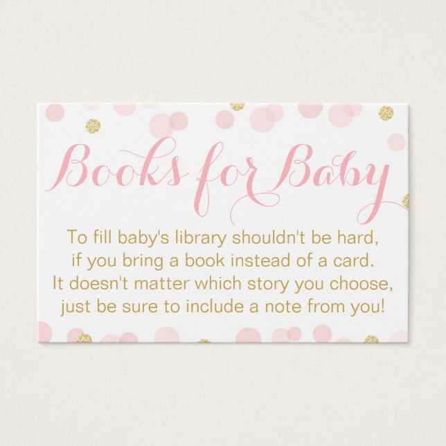 Pink und Gold Glitzer Confetti Bücher für Kinder (Vorderseite)