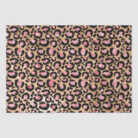 Pink und Gold Glitzer Glam Leopard Spots Muster