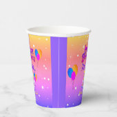 PINK und GOLD Happy Birthday Pappbecher (Rechts)