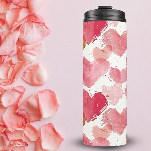 Pink und Gold heißen Wärmer Thermosbecher