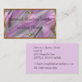 Pink und Gold Hochzeitsplaner Visitenkarten Visitenkarte (Vorne/Hinten)