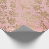 Pink und Gold Lace - Geschenkpapier (Ecke)