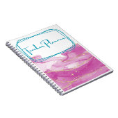 Pink und Gold Lehrerin Binder Notizblock (Rechte Seite)