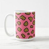 Pink und Gold Leopard Muster Kaffeetasse (Links)