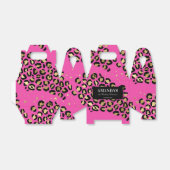 Pink und Gold Leopard Print Fevor Box Geschenkschachtel (Ungefaltet)