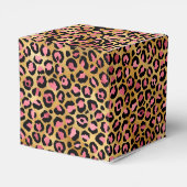 Pink und Gold Leopard Serie Design 13 Geschenkschachtel (Rückseite)