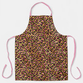 Pink und Gold Leopard Serie Design 13 Schürze (Vorderseite)