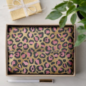 Pink und Gold Leopard Serie Design 13 Seidenpapier (Geschenk)
