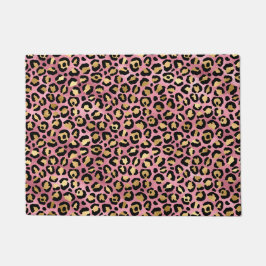 Pink und Gold Leopard Serie Design 15 Fußmatte