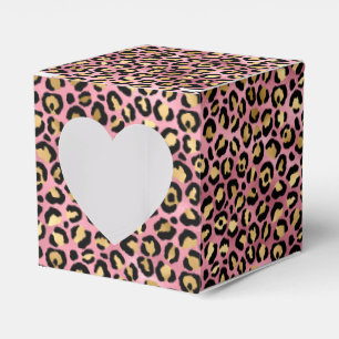 Pink und Gold Leopard Serie Design 15 Geschenkschachtel