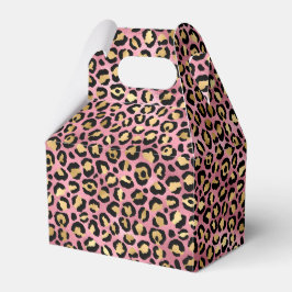 Pink und Gold Leopard Serie Design 15 Geschenkschachtel