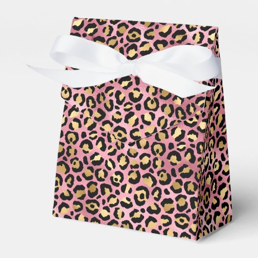 Pink und Gold Leopard Serie Design 15 Geschenkschachtel (Vorderseite)