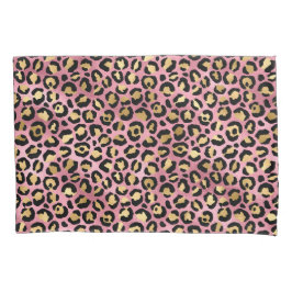 Pink und Gold Leopard Serie Design 15 Kissenbezug