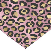 Pink und Gold Leopard Serie Design 15 Kurzer Tischläufer (Ecke)