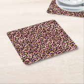 Pink und Gold Leopard Serie Design 15 Rechteckiger Pappuntersetzer (angewinkelt)
