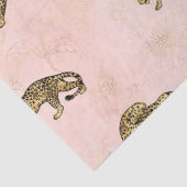 Pink und Gold Leopard Serie Design 18 Seidenpapier (Detail)