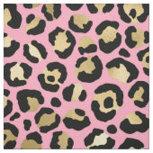 Pink und Gold Leopard Spot Muster Stoff (Muster)