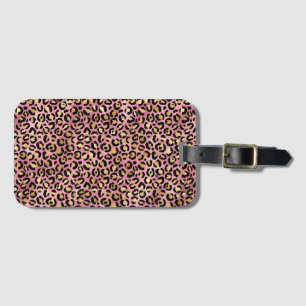Pink- und Gold-Leoparden-Serien-Design 15 Gepäckanhänger