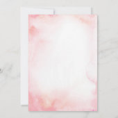 Pink und Gold Magic Carousel Bingo Spiel Einladung (Rückseite)