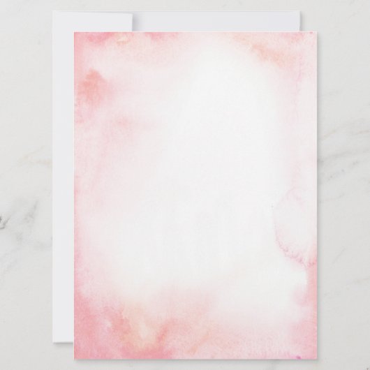 Pink und Gold Magical Carousel Baby Dusche einlade Einladung (Rückseite)