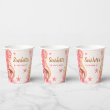 Pink- und Gold-Meerjungfrau-Geburtstag