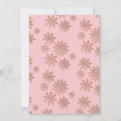 Pink und Gold Nutcracker Birthday Sugum Pflaume Fa Einladung (Rückseite)