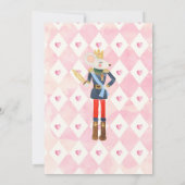 Pink und Gold Nutcracker Birthday Sugum Pflaume Fa Einladung (Rückseite)