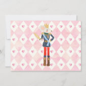 Pink und Gold Nutcracker Birthday Sugum Pflaume Fa Einladung (Rückseite)