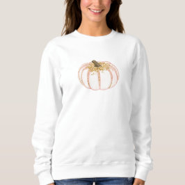 Pink und Gold Pumpkin Sweatshirt