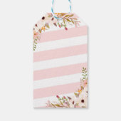 Pink und Gold Pumpkin Vielen Dank Tag Geschenkanhänger (Rückseite)