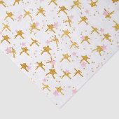 Pink und Gold Stars Confetti Tissue Paper Seidenpapier (Ausschnitt)