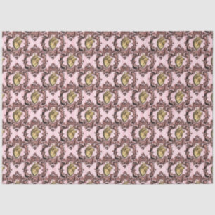 Pink und Gold Steampunk Serie Design 44 Seidenpapier