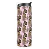 Pink und Gold Steampunk Thermosbecher (Nach links gedreht)