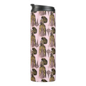 Pink und Gold Steampunk Thermosbecher (Nach rechts gedreht)