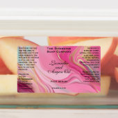 Pink und Gold Wasserfeste Kosmetiktränke Flasche Etiketten (Befestigt)