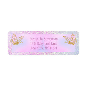 Pink und Gold Whimsical Butterfly Babydusche
