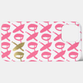 Pink und Gold XOXO Muster Case-Mate iPhone Hülle (Rückseite (Horizontal))
