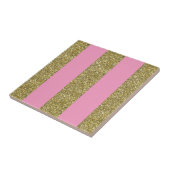 Pink- und Goldglitter Fliese (Seite)