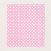 Pink und Grau Elephant Baby Dusche | Platzkarten Visitenkarten (Innenseite Aufgefaltet)