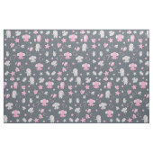 Pink und Grau Elephant Muster drucken Stoff (Yard (91,4 cm))