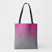 Pink und Grau Ombre Muster Tasche (Vorderseite)