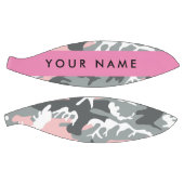 Pink und Gray Camouflage Ihr Name personalisieren Basketball (Panele)