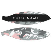 Pink und Gray Camouflage Ihr Name personalisieren Basketball (Panele)