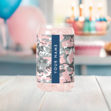 Pink und Gray Camouflage Ihr Name personalisieren