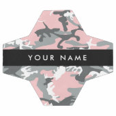 Pink und Gray Camouflage Ihr Name personalisieren Fußball (Flach)
