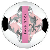 Pink und Gray Camouflage Ihr Name personalisieren Fußball (Gedreht)