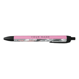 Pink und Gray Camouflage Ihr Name personalisieren Kugelschreiber