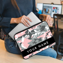 Pink und Gray Camouflage Ihr Name personalisieren