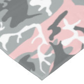 Pink und Gray Camouflage Ihr Name personalisieren Tischdecke (Schrägansicht)